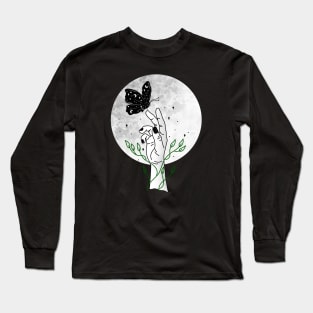 Celestial Butterfly Long Sleeve T-Shirt